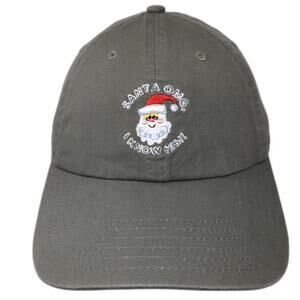 Elf Gray One Size Baseball Cap Santa OMG I Know Him Hat Slideback Embroidery